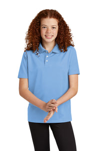 Sport-Tek Youth UV Micropique Polo YST740 - Carolina Blue