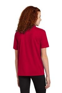 Sport-Tek Youth UV Micropique Polo YST740 - Deep Red Back