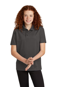 Sport-Tek Youth UV Micropique Polo YST740 - Graphite