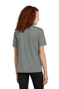 Sport-Tek Youth UV Micropique Polo YST740 - Grey Concrete Back