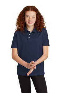 Sport-Tek Youth UV Micropique Polo YST740 - True Navy
