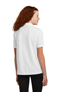Sport-Tek Youth UV Micropique Polo YST740 - White Back