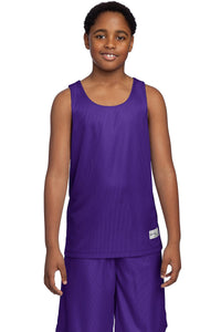 DISCONTINUED Sport-Tek Youth PosiCharge Mesh Reversible Tank - Purple